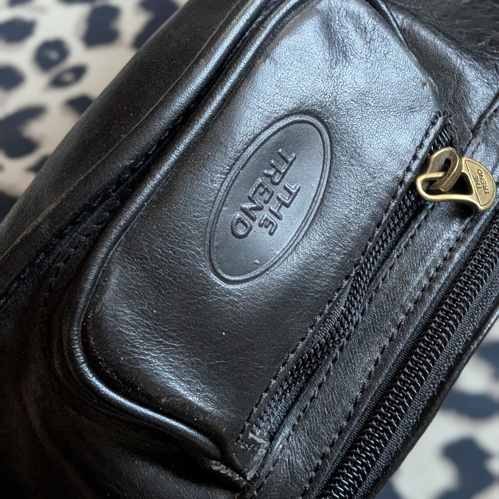 Black Leather Belt Bag — Sleek Everyday Carry